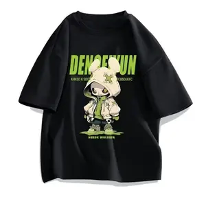 OVERSIZE Kaos Couple Brand Lokal Indonesia "Dark Bear" Bahan Katun Combed 32s Nyaman Menyerap Keringat Tahan Lama Cocok Pria Wanita Desain Pendek Hitam Trendi