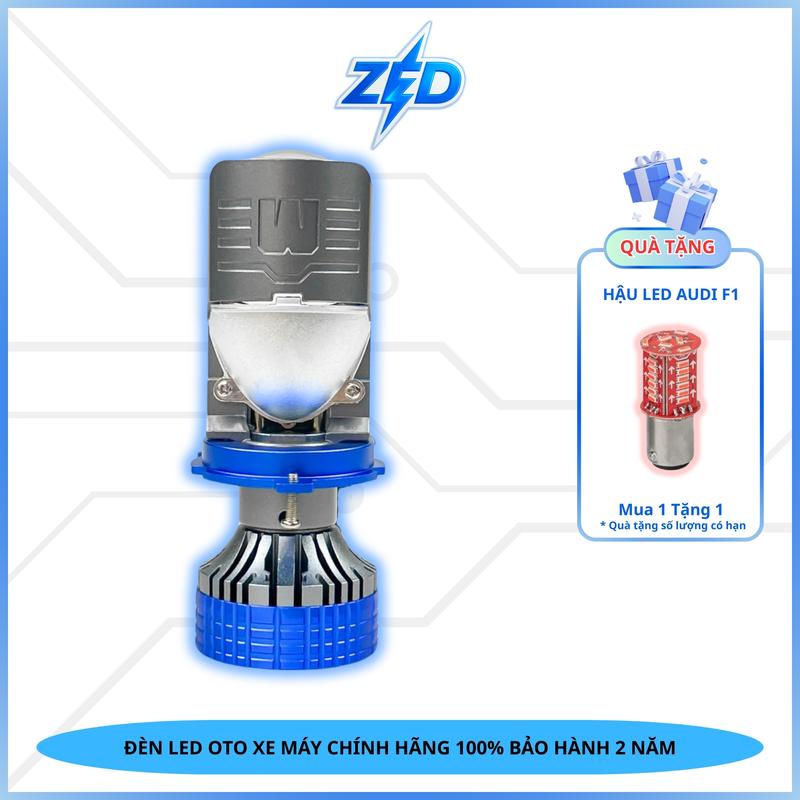 Đèn Pha LED Bi Cầu Mini T90 PROMAX ZED LIGHT - 90W Ánh Sáng Rộng, Pha Gom Chiếu Xa, Chân Bóng H4 12-24V ĐiệnBình Lắp ÔTô, Xe Máy - Bảo Hành 2 Năm