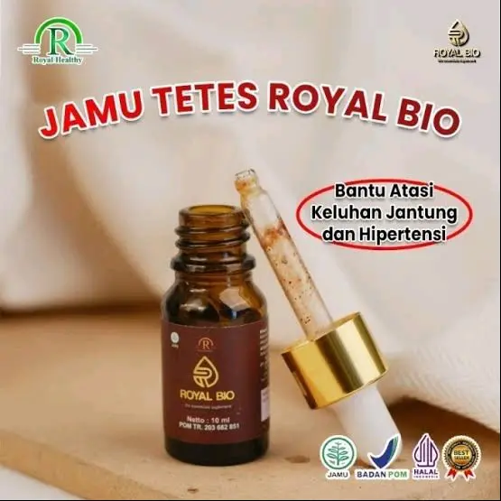 Jamu Tetes Royal Bio Asli Bpom atasi Masalah Jantung Original Ampuh