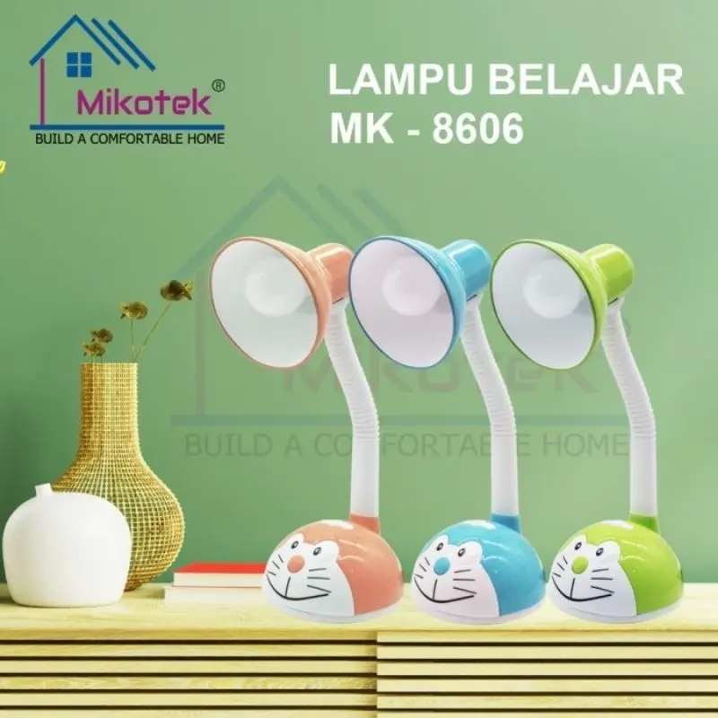 MIKOTEK LAMPU BELAJAR MODEL KUCING MK-8605 CAT DESK LAMP MK-8605 LAMPU KERJA/LAMPU LAMPU TEMPAT PENSIL LAMPU TIDUR KARAKKTER 4