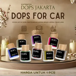 DOPS Jakarta for Car l Parfum Mobil dan Ruangan l Pewangi Mobil dan Ruangan Aroma Kopi, Melon, Bubblegum, Vanilla, Melati, Strawberry