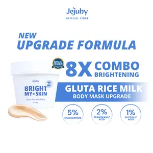 Jejuby Gluta Rice Milk Mask - 2in1 Rinse Off & Sleeping Body Mask | Masker Badan
