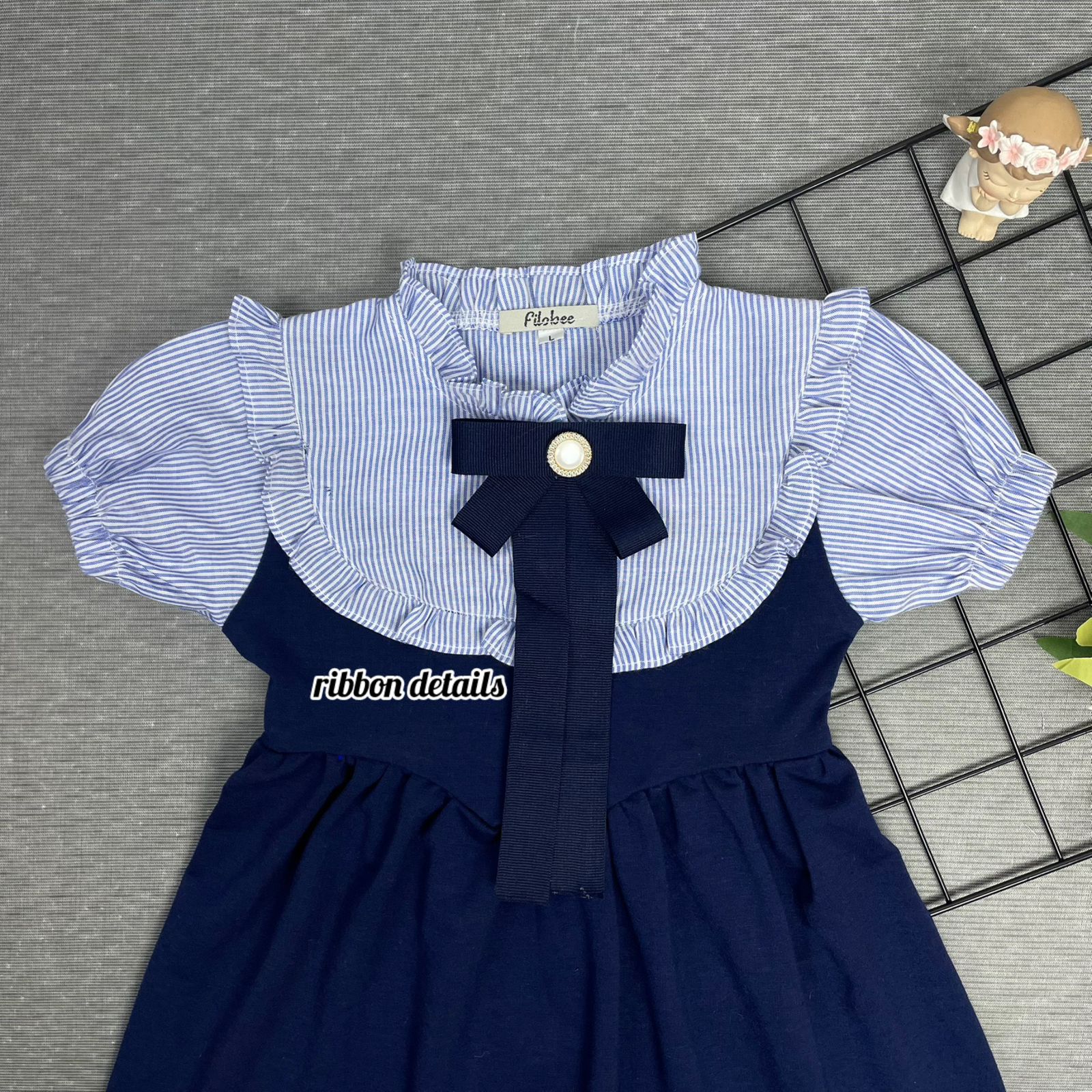 FiloBee KidsWear Dress Anak Perempuan Outfit Cantik Dress Princess Fashion Lengan Pendek & Panjang untuk Tampilan Elegan