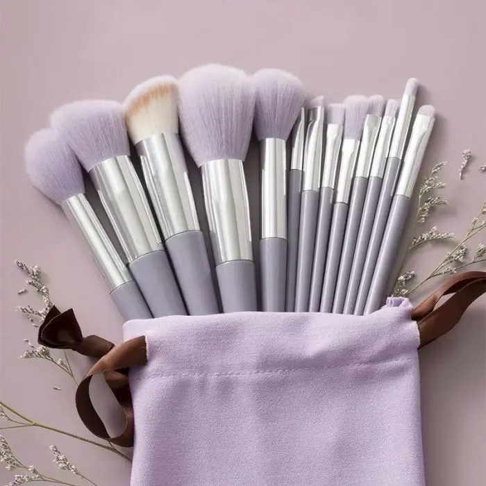 KUAS MAKEUP ISI 13 PCS DAPAT POUCH SET BRUSH BEST QUALITY