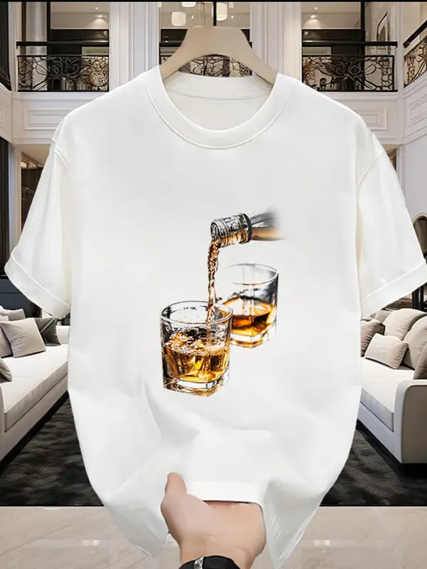 Kaos Tren Cetak Fashion Pria dan Wanita Muda 2025 - Bahan Nyaman - Toko Fashion Combed Cowok 1