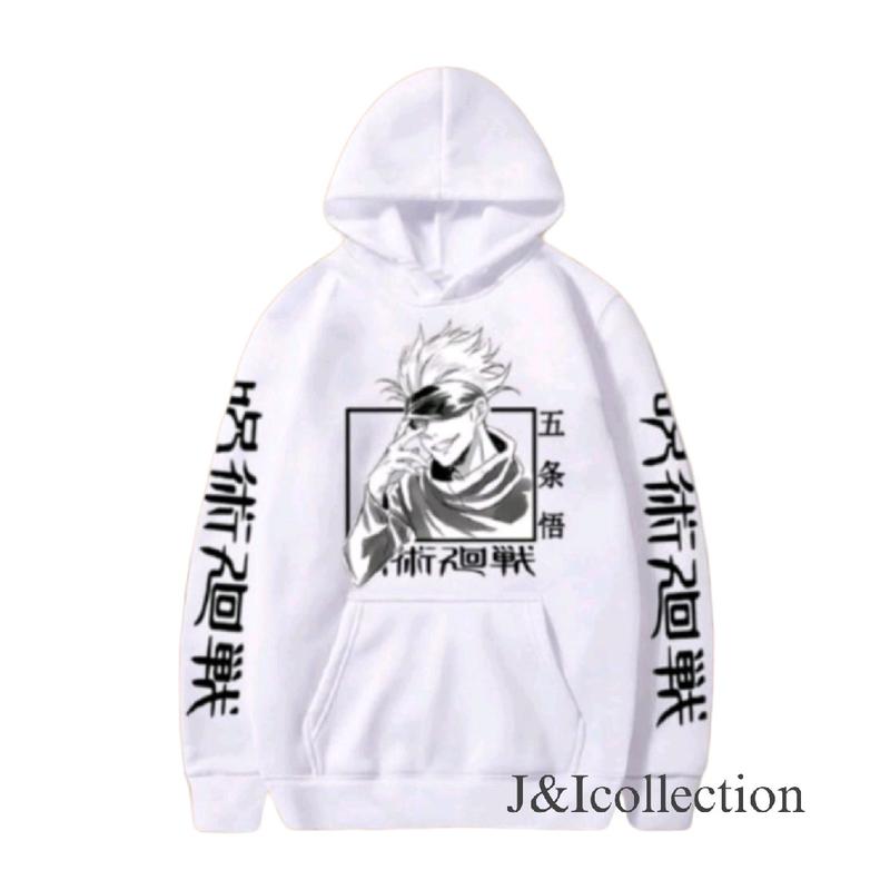 Jaket Hoodie Anak Anime Naruto/ Sweater Anak Tanggung Usia 7-15 Tahun/ Hoodie Anime JUJUTSU KISEN/ Sweater GOJO SATORU Keren/ Sweater Sablon DTF/ Fashion Atasan anak 3