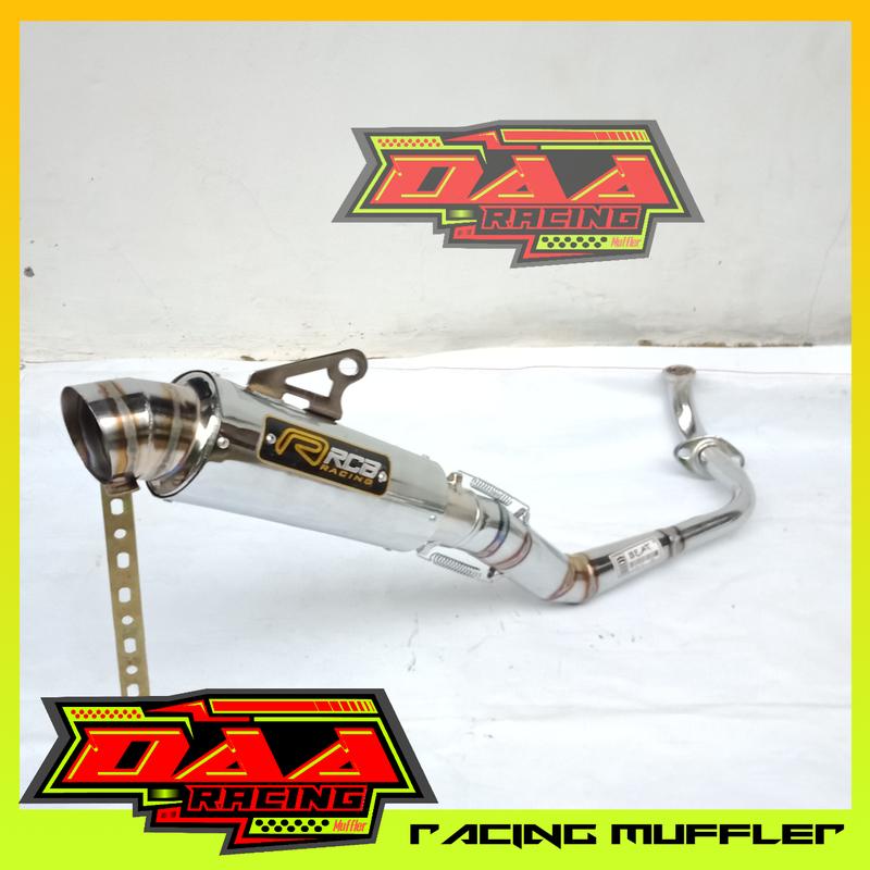 Knalpot racing matic RCB BEAT mio sporty DOS scoopy vario JRM soul gt fino xride genio CLD spacy racing 1