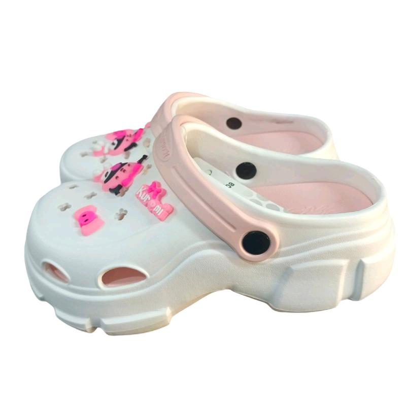 crock baim kuromi sandal sepatu anak perempuan, karet empuk dan ringan elegan dan trendy Fashion Kaki 2