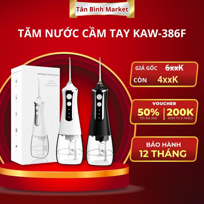 Tăm nước Kaw 3 chế độ kèm 5 đầu xịt đa năng dung tích 300ml KAW VIETNAM floss tam nuoc