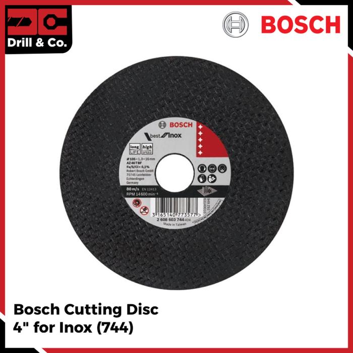Gambar Bosch Mata Gerinda / Batu Stainless Steel 4"X 1,3 (744) dari Drill&Co Kota Administrasi Jakarta Barat Tokopedia