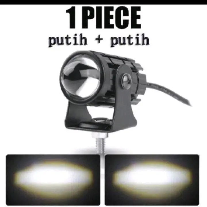 Lampu LED sorot dua warna laser  24 Volt  Laser D2 High Low 2 Warna Putih Kuning Truk Bus Fuso Canter Tronton PnP BA20D Jauh Dekat Dim Hi Lo Kaki Tiga Truck Bis 1