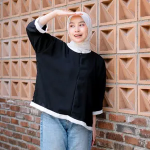 Loamor Suzu List Tops - Atasan Kekinian - Atasan Wanita Lengan Panjang