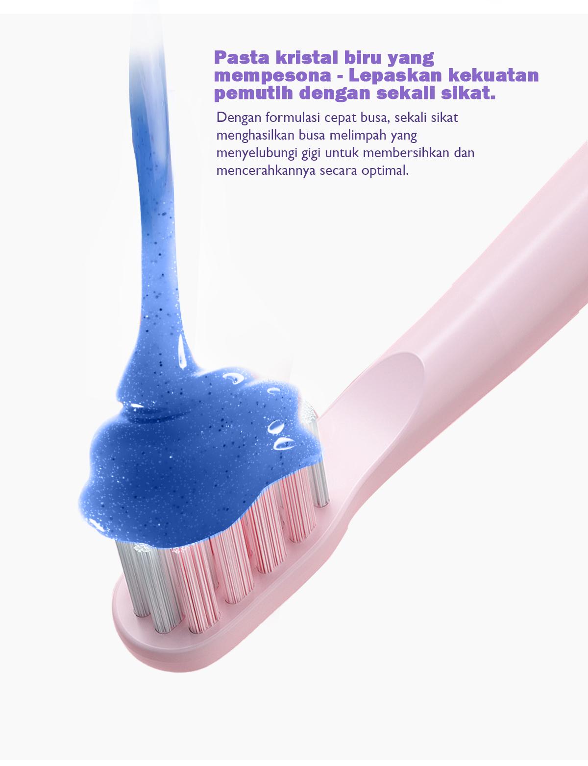 Dr.Ritta Pasta Gigi Pemutih SP68 100g, 20 Kali Lipat Gigi Putih, Bebas Noda Kuning, Napas Segar, Gigi Sensitif, Hidroksiapatit, Tetrasodium Pyrofosfat, Zink Sitrat