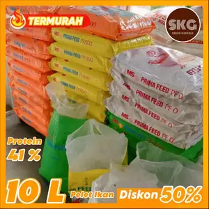 Pelet PF 500 PF 1000 Karung Pakan Bibit Ikan Nila Lele Kecil Protein Tinggi