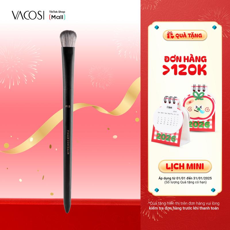 Cọ Che Khuyết Điểm VACOSI Chuẩn Xác Từng Đường Nét Lông Cọ Mềm Mại Lý Tưởng Cho Kem Che Khuyết Điểm & Khối Mũi F13-Y24
