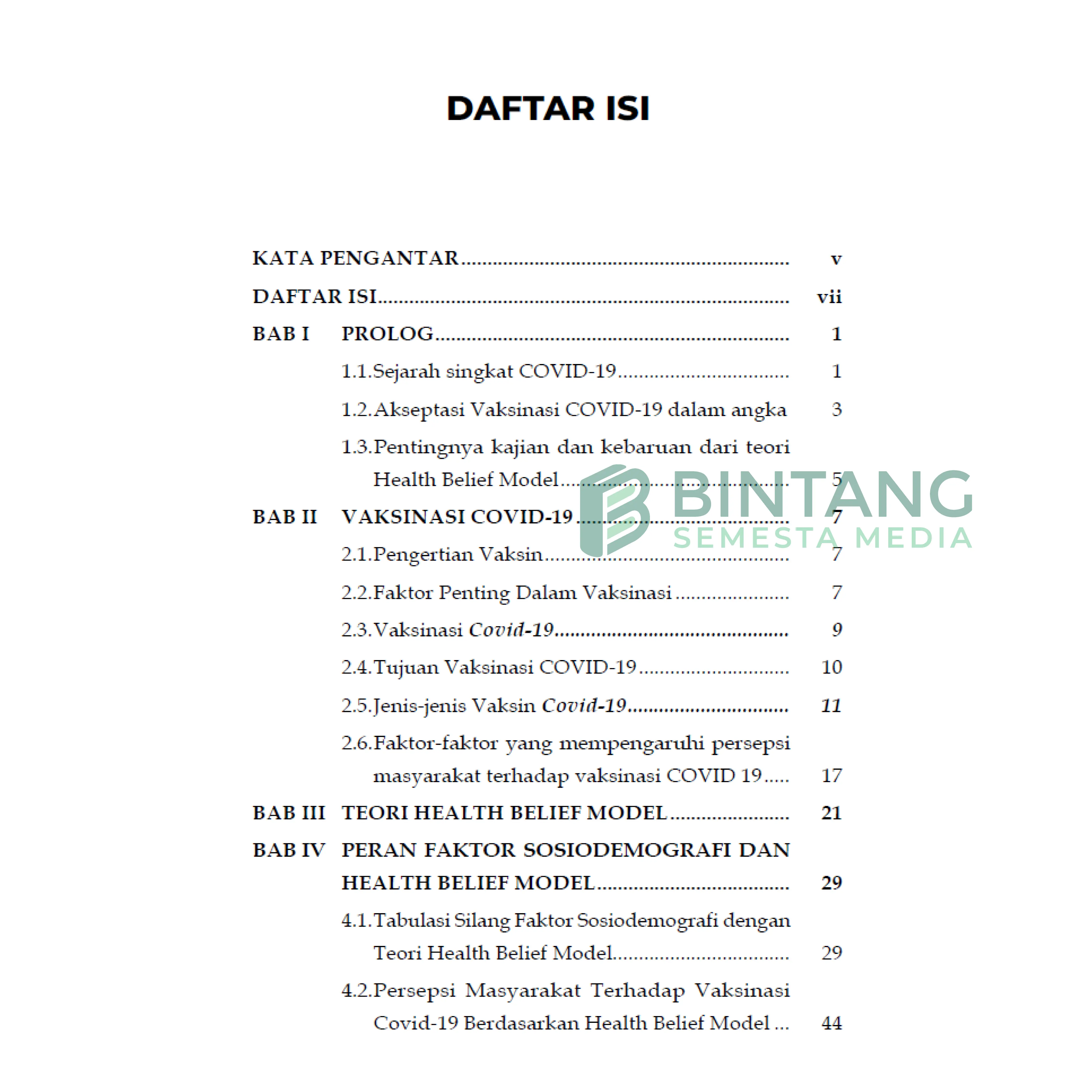 Monograf Implementasi Teori Health Belief Model (HBM) dalam Pemanfaatan Vaksinasi Covid-19 - dr. Ardiansa A.T. Tucunan M.Kes