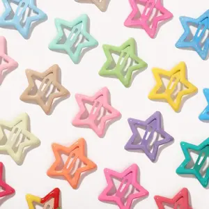 Clip Rambut Bintang Dopamin / Clip Rambut Bintang Korea 50 buah per kemasan Clip rambut berwarna-warni