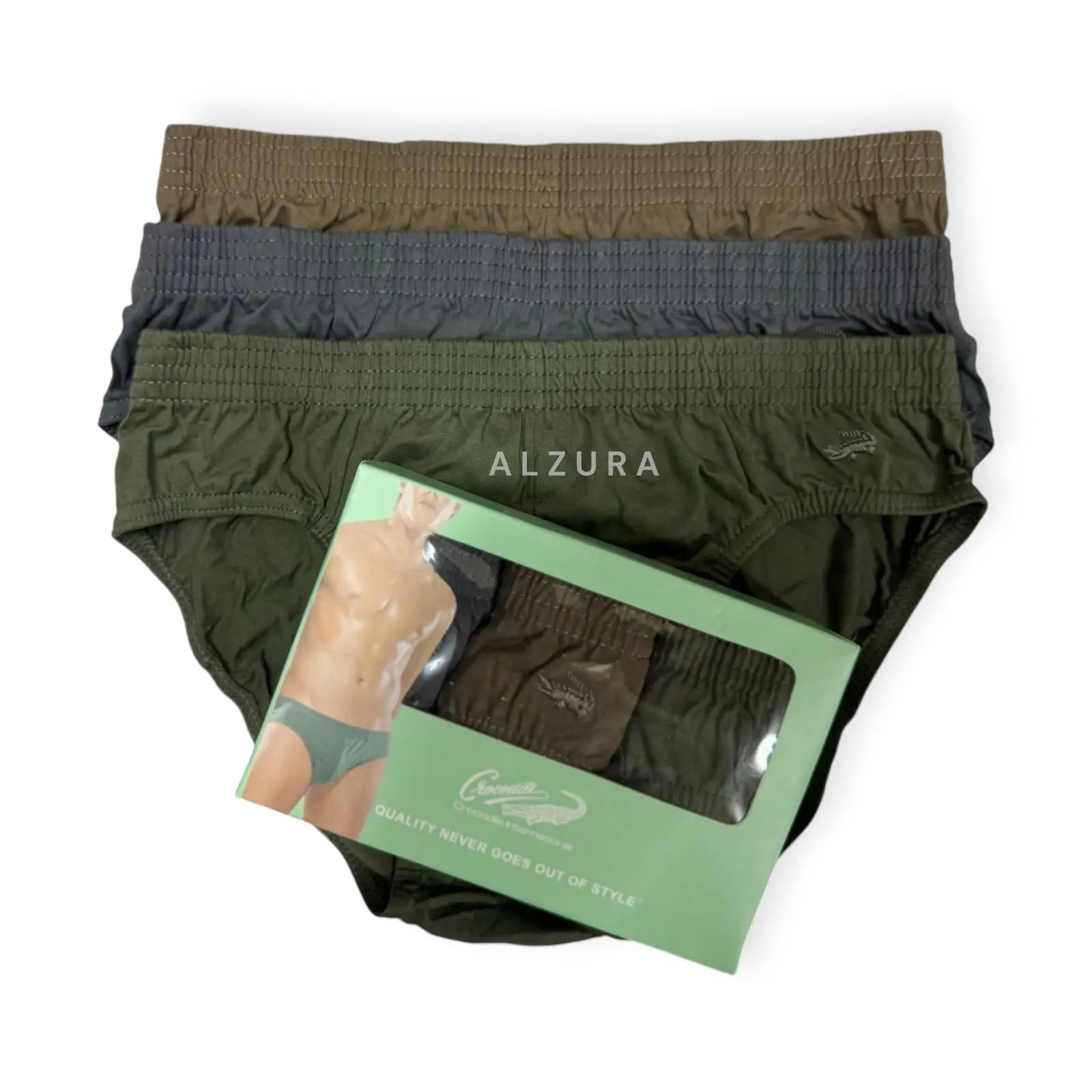 Celana Dalam Pria Crocodile 242 - Isi 3 Pcs, Katun