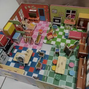 Poney Puzzle 3d diy bahan foam Miniatur diy rumah Paper house Mainan puzzle edukasi anak 3D Teka-teki
