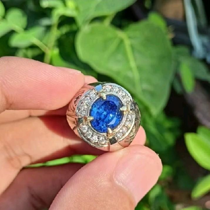 Cincin Batu Blue Safir TRX 1