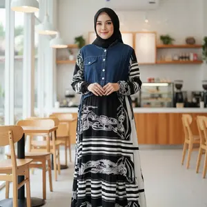 Midi Jeans Rayon Motif Viral STD