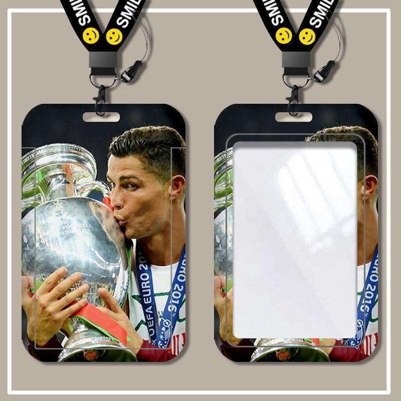 Ngôi sao bóng đá Ronaldo trong khuôn viên trường, hộp thẻ ăn, hộp thẻ xe buýt tàu điện ngầm, thẻ truy cập, hộp bảo vệ 8