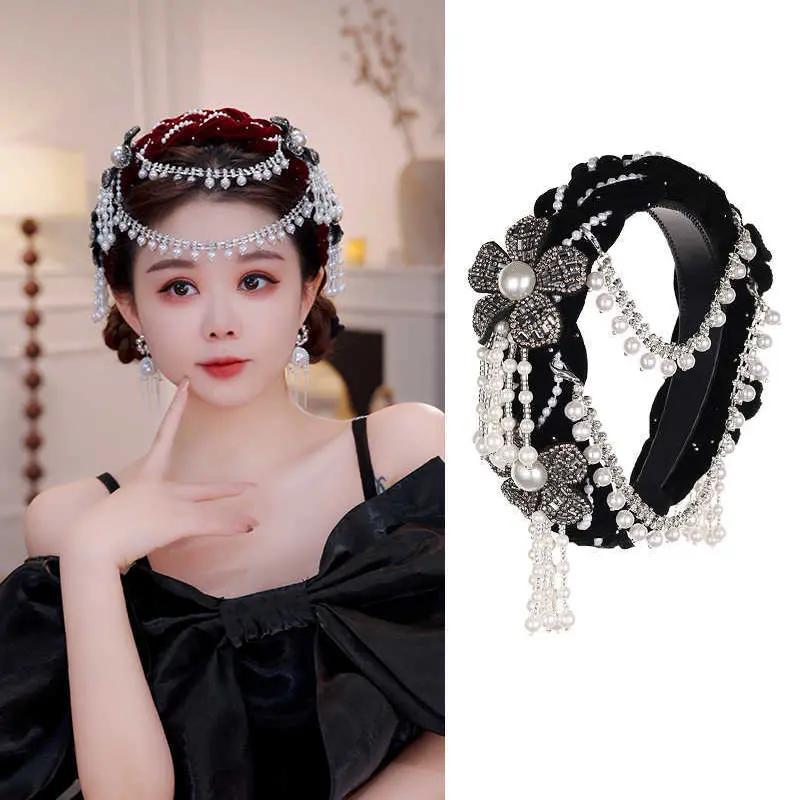 đám cưới cô dâu thời trang phụ kiện vòng tóc cho bông hoa phụ nữ có thể tháo…
