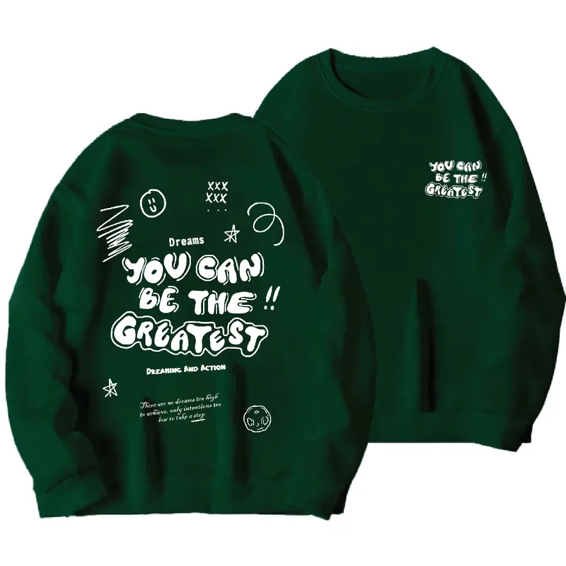 DREAMS Basic Sweater Crewneck You Can Be The Greatest Pria Wanita Dewasa Unisex (Size M-XXL) 6