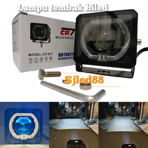 CR7 CR937 - Lampu Tembak Biled Waterproof CR7 High Low Putih Premium Terbaru