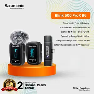 Saramonic Blink 500 Pro X B6 2.4GHz Dual Channel Wireless Microphone