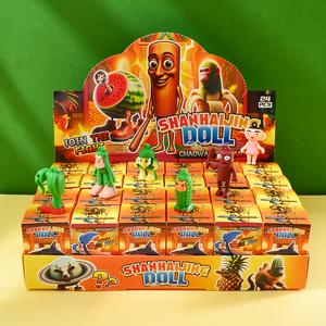 Set de 24 cajas sorpresa, figuritas de personajes de caricatura Tung-Tung-Sahur, decoración para sala de juegos, decoración para auto, regalo perfecto para Navidad