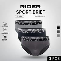 Gambar Rider Sport Brief Pria R782B Multi warna Celana Dalam Pria Box 3 in 1 100% Cotton Original Nyaman Sehari-hari - S dari Rider Authorized Medan Kota Medan 1 Tokopedia