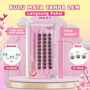 MK07 Bulu Mata Palsu Tanpa Lem Langsung Pakai Eyelash Extension Korea Look