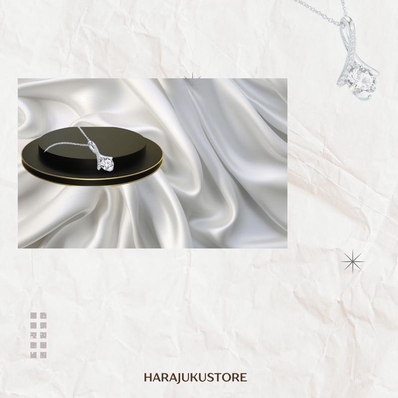 HARAJUKU kalung wanita moissanite korean style HIGH PREMIUM/ANTI KARAT (BISA COD) 3