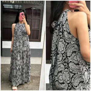 LECIA DRESS SUSUN MOTIF UMPAK PANTAI PARTY