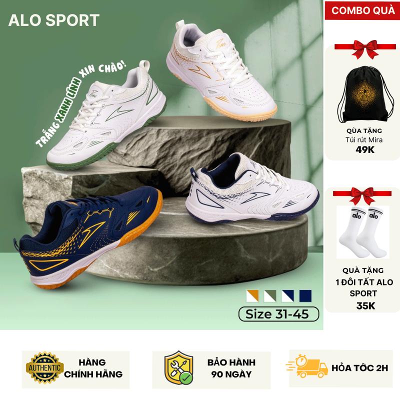 [MUA 1 TẶNG 2] KÈM TÚI VÀ VỚ CHÍNH HÃNG Cầu Lông Chính Hãng Mira Lighter New Size 33-45 Đế 2 Lớp EVA Giảm Chấn Cao Su Đúc Tăng Ma Sát Upper Giả Da Chống Sước Lưới Thoáng Khí Form Thời Trang Full Box  Sneaker Sport volleyball giày badminton shoes