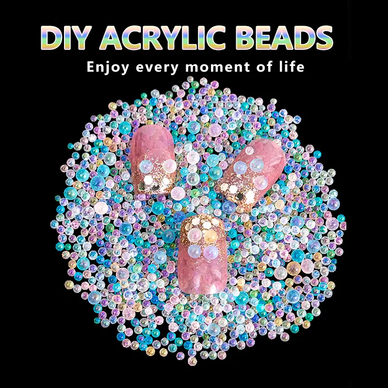 DIY production of colorful mermaid beads