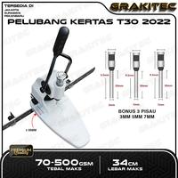 Gambar Grakitec MESIN PELUBANG KERTAS T30 2022 KAPASITAS 300 LEMBAR 3MM 5MM 7MM dari Grakitec Kota Administrasi Jakarta Barat 1 Tokopedia