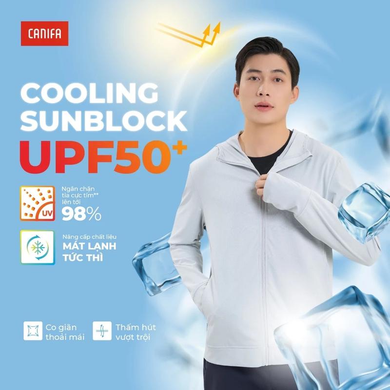 Áo khoác chống nắng nam CANIFA 8OT25S001