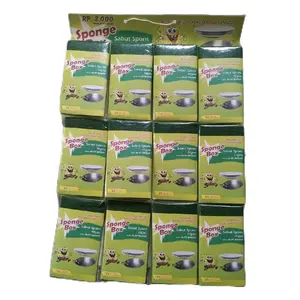 Spons Spongebox Cuci Piring isi 12 pcs Sabut Spoons Cleaning Efektif dan Tahan Lama