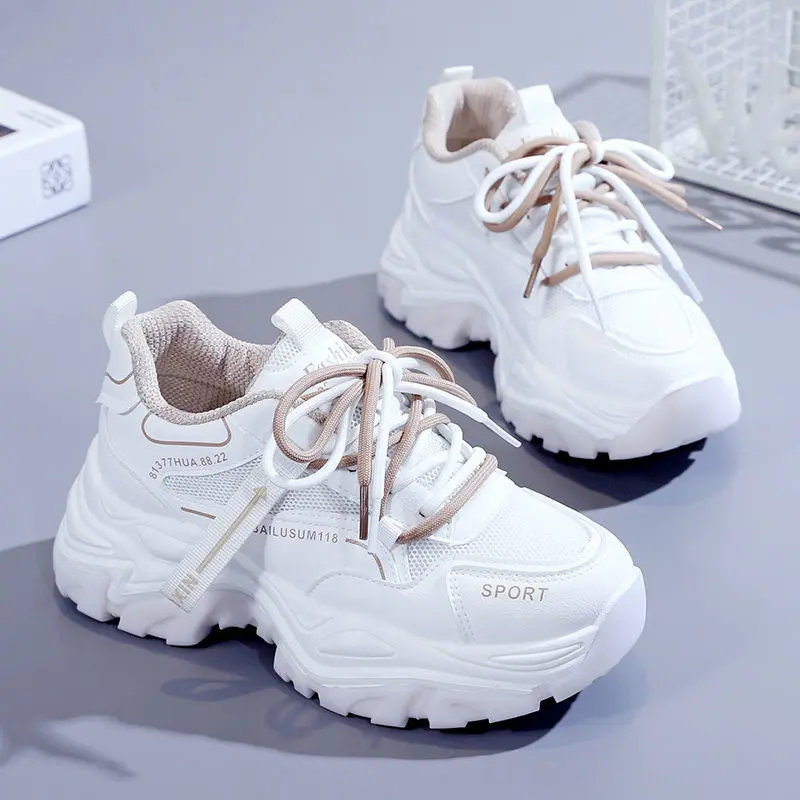 Giày Nữ, Dad Shoes, Hàng Mới Về Mùa Hè Và Mùa Thu 2024, Thoáng Khí Và Thoải Mái, Phong Cách Dễ Phối Đồ Giày Thể Thao Lưới Thường Ngày Đế Dày Sneaker 4