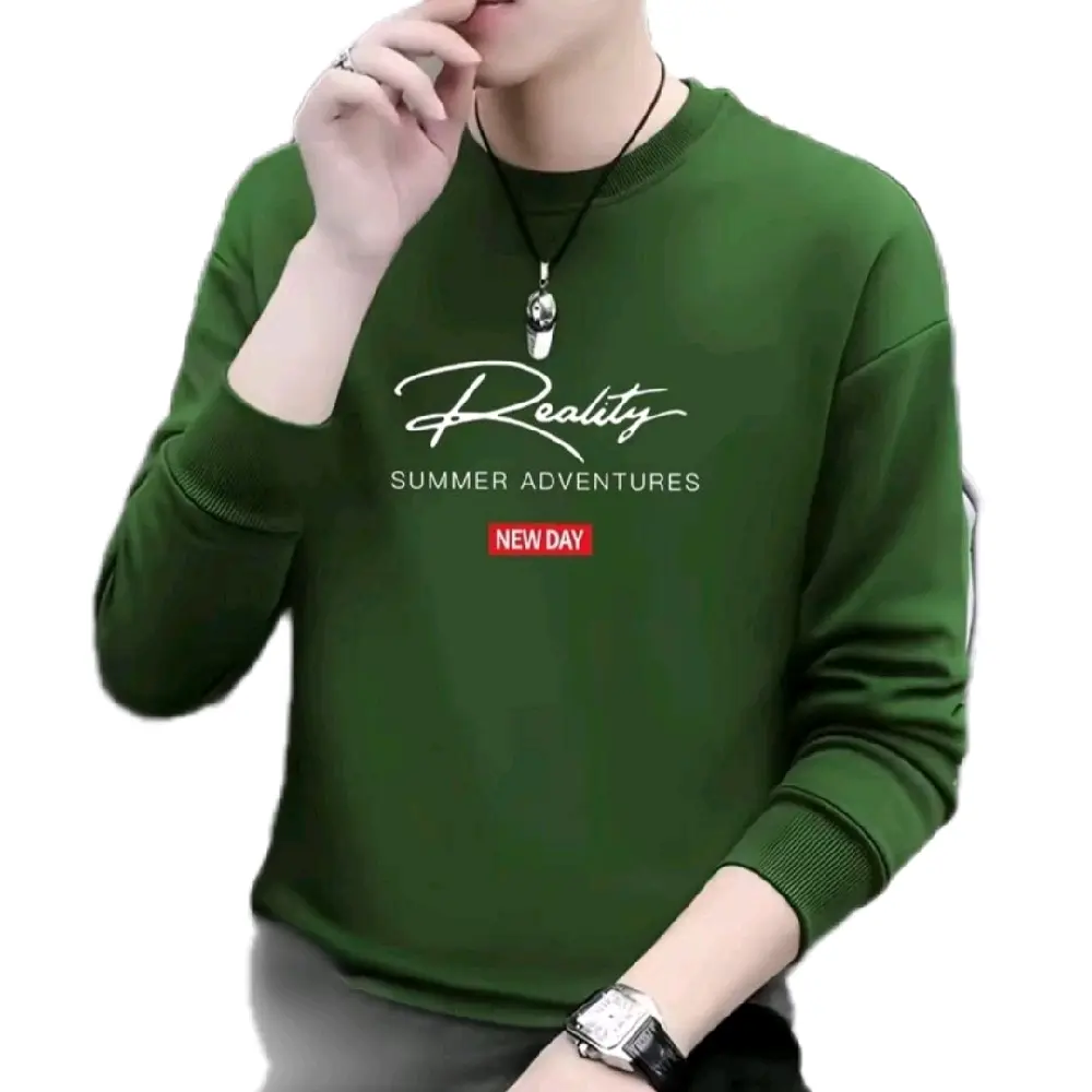 Kaos Dewasa Lengan Panjang Terbaru Distro Polos Sablon Surfing Katun Combed Pria Unisex Formal - Putih