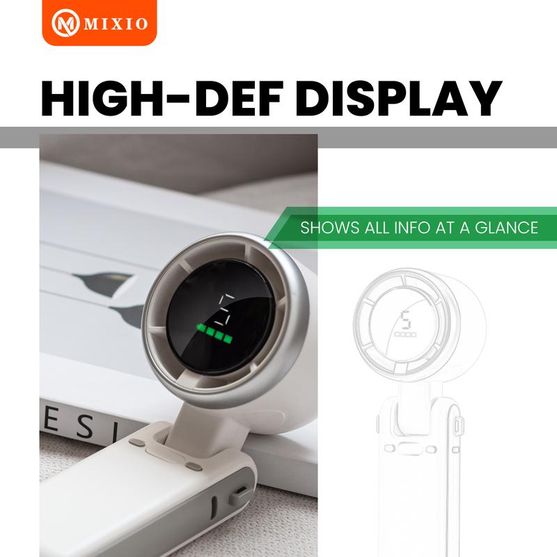 MIXIO GS-01 Kipas Angin Turbo Strong Portable Handheld Rechargeable Mini Fan Lipat High Speed 15000RPM 6
