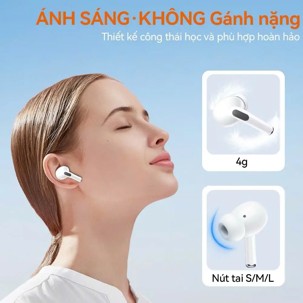 [GOOJODOQ] Tai nghe Bluetooth mới 2024 , giảm tiếng ồn , chất lượng cao, thời gian nghe 3-6h. âm thanh chân thực, cảm ứng chạm Nhét Tai Nghe Nhạc Earphone | BigBuy360 - bigbuy360.vn