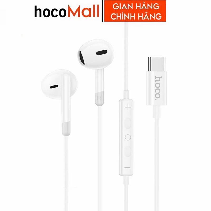  Tai nghe có dây jack cắm type c chính hãng Hoco đầu cắm typec dùng cho iphone 15 16 17 samsung xiaomi ... 