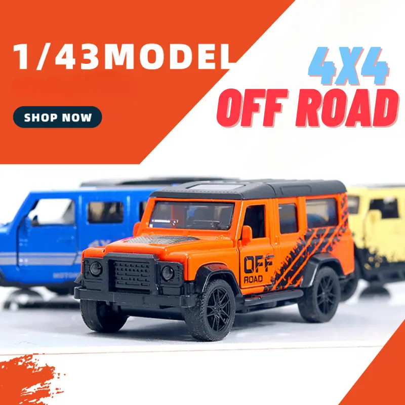MAINAN Diecast 1:43 Mobil JEEP OFF ROAD 4x4 RUBICON G-800 BMW RANGE ROVER SUV Series Mainan Anak Miniatur Mobil 0