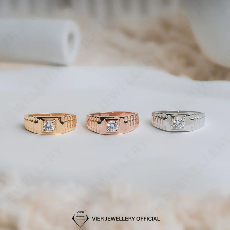 Vion Edition Ring Man 16419 Cincin Cowok Aman di Pakai Hari-Hari 3