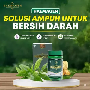 HAEMAGEN Original Herbal Alami Bersih Darah untuk Masalah Kulit