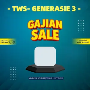 【100% baru】 Air/Pod (Generasi ke-3) Headset Bluetooth Nirkabel In-Ear In-Ear Audio yang Dipersonalisasi Keringat dan Tahan Air Dilengkapi Bass Ponsel original  airpods