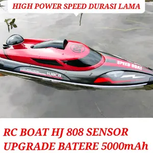 RC Boat Propoo HJ 808 HJ 812 High Speed Remote Control Mainan Kapal Toys Baterai